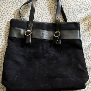 Givenchy Black and Leather Tote Bag
